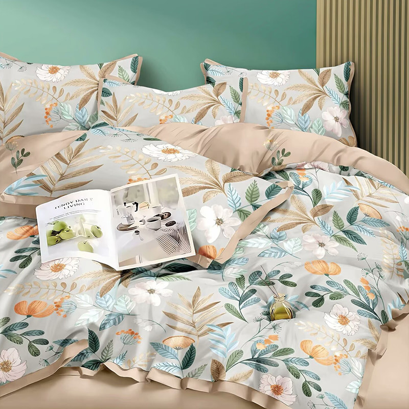 (XIII) CCCLXXII Mollis High Quality pura bombacio lectum set set