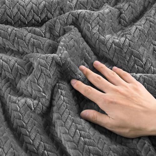 Reversibilis Knitted Flannel & Velvet Paraclitus Set - 3D Folium Texture III-Piece Stramenta Pone