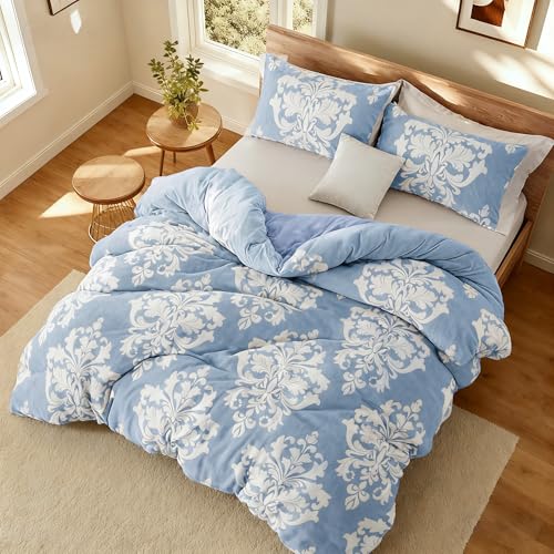Burnout Typis Flannel Winter Consolator Bohemus Plush Quilt cum Ultra-Soft Microfiber Backing, Warm All-Tempus Bedding